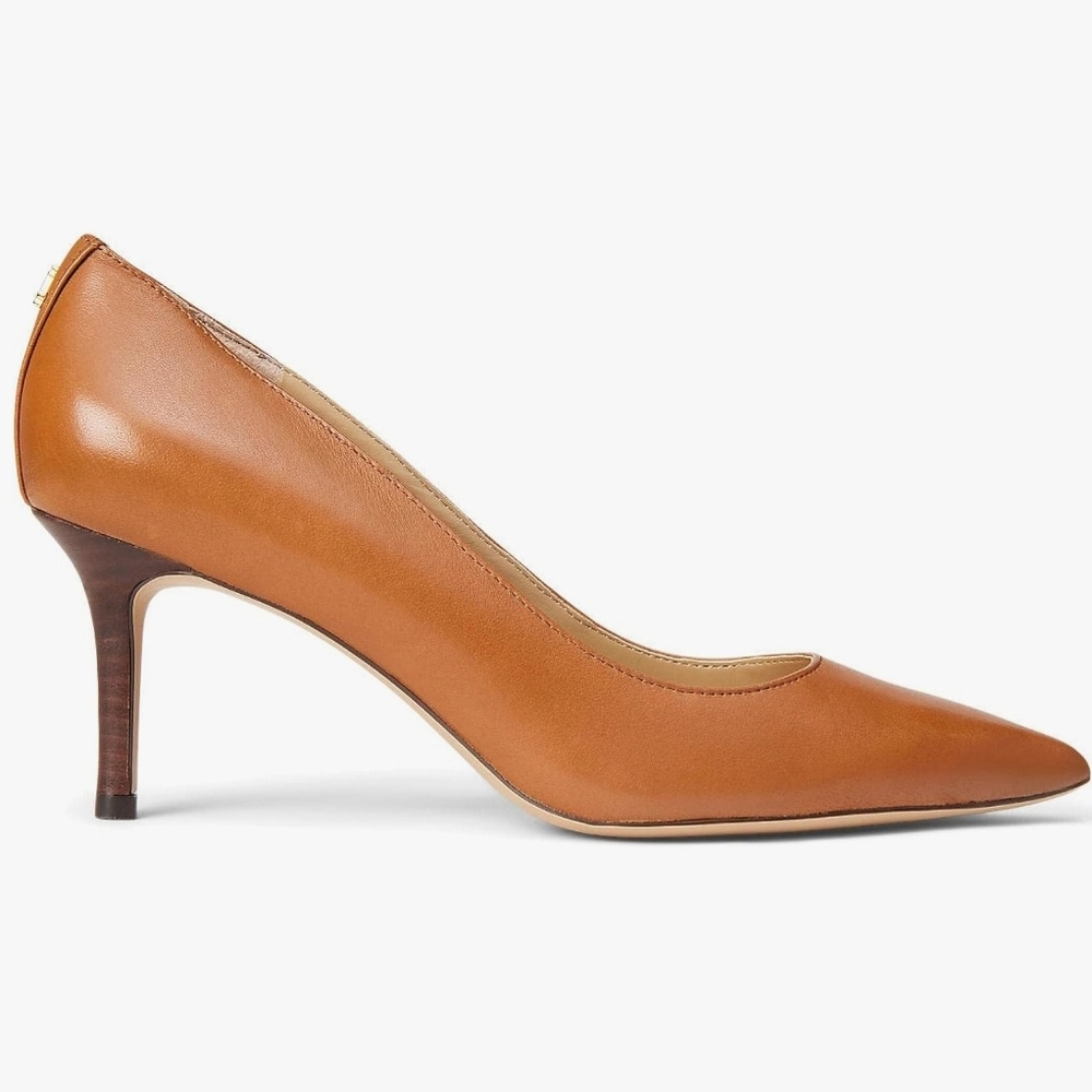 Elegant Tan Leather Pumps